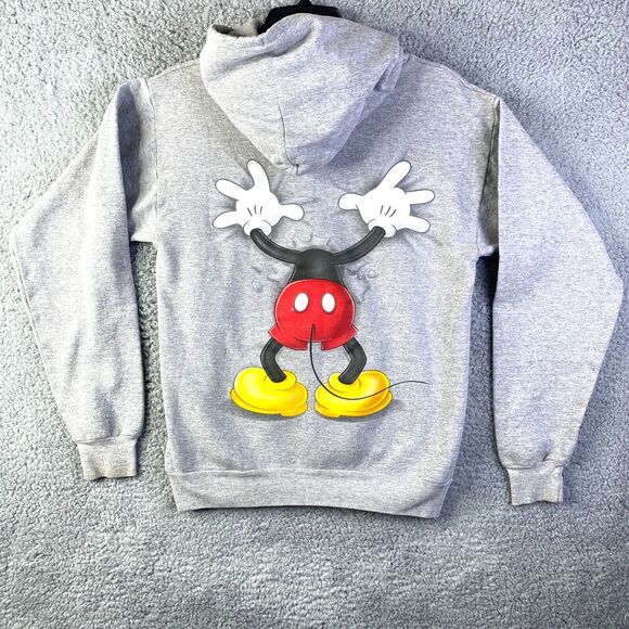 Disneyland Resort Hoodie Small Mickey Mouse Pullover Sweatshirt Two Side Disney - Picture 2 of 10